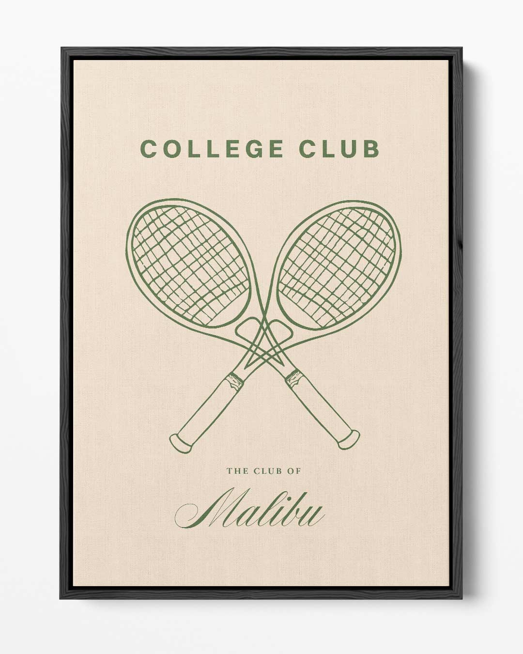 Tennisclub Retro Poster