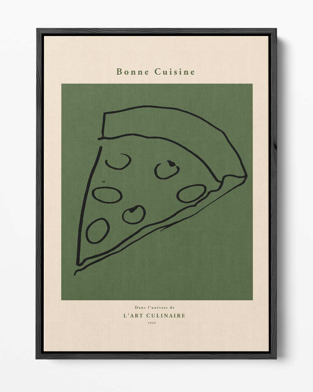 Simpele Pizza Kunstwerk-canvas-dibond-plexiglas-wanddecoratie-WallArtistic