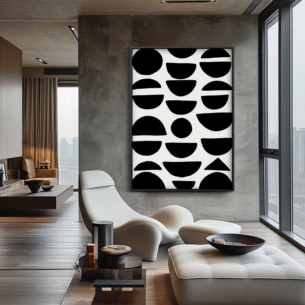 Modern Geometrisch Wandkunstwerk Kunstwerk-canvas-dibond-plexiglas-wanddecoratie-WallArtistic