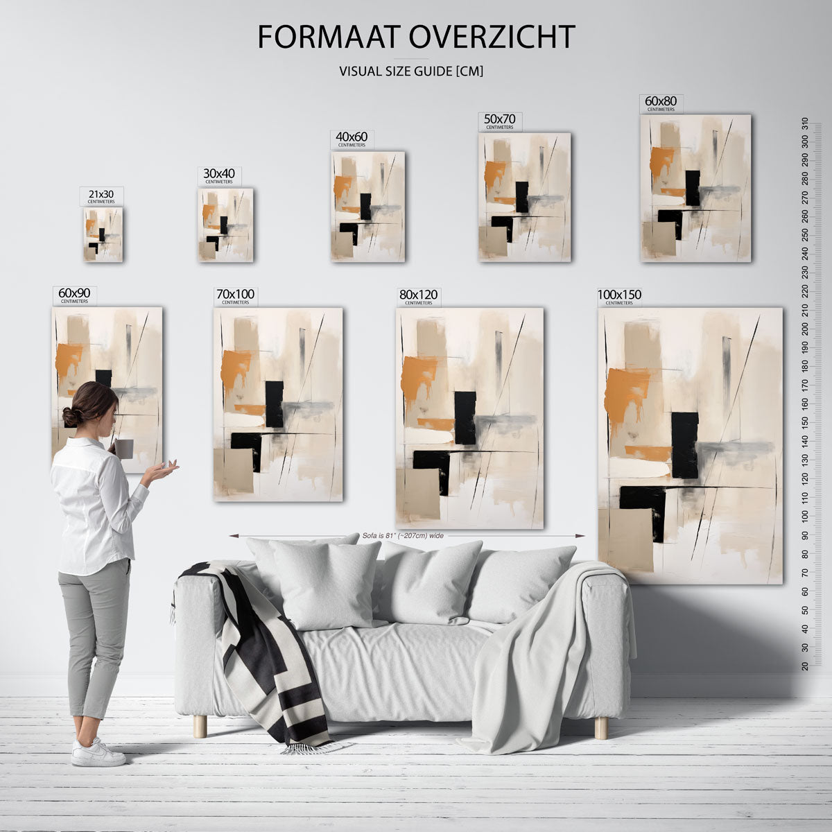 Abstracte vormen Poster