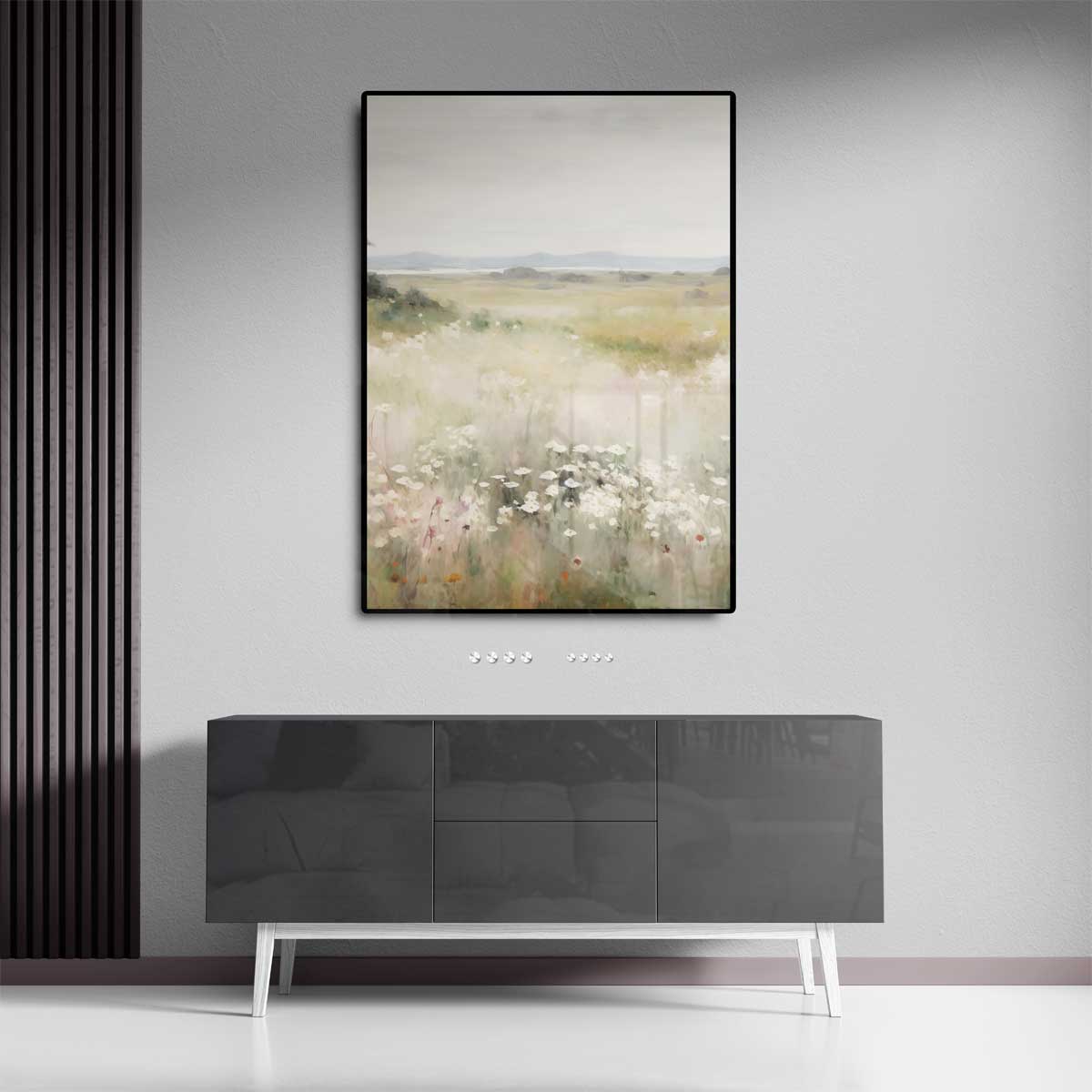 Zomerweide Weerspiegeling Kunstwerk-canvas-dibond-plexiglas-wanddecoratie-WallArtistic