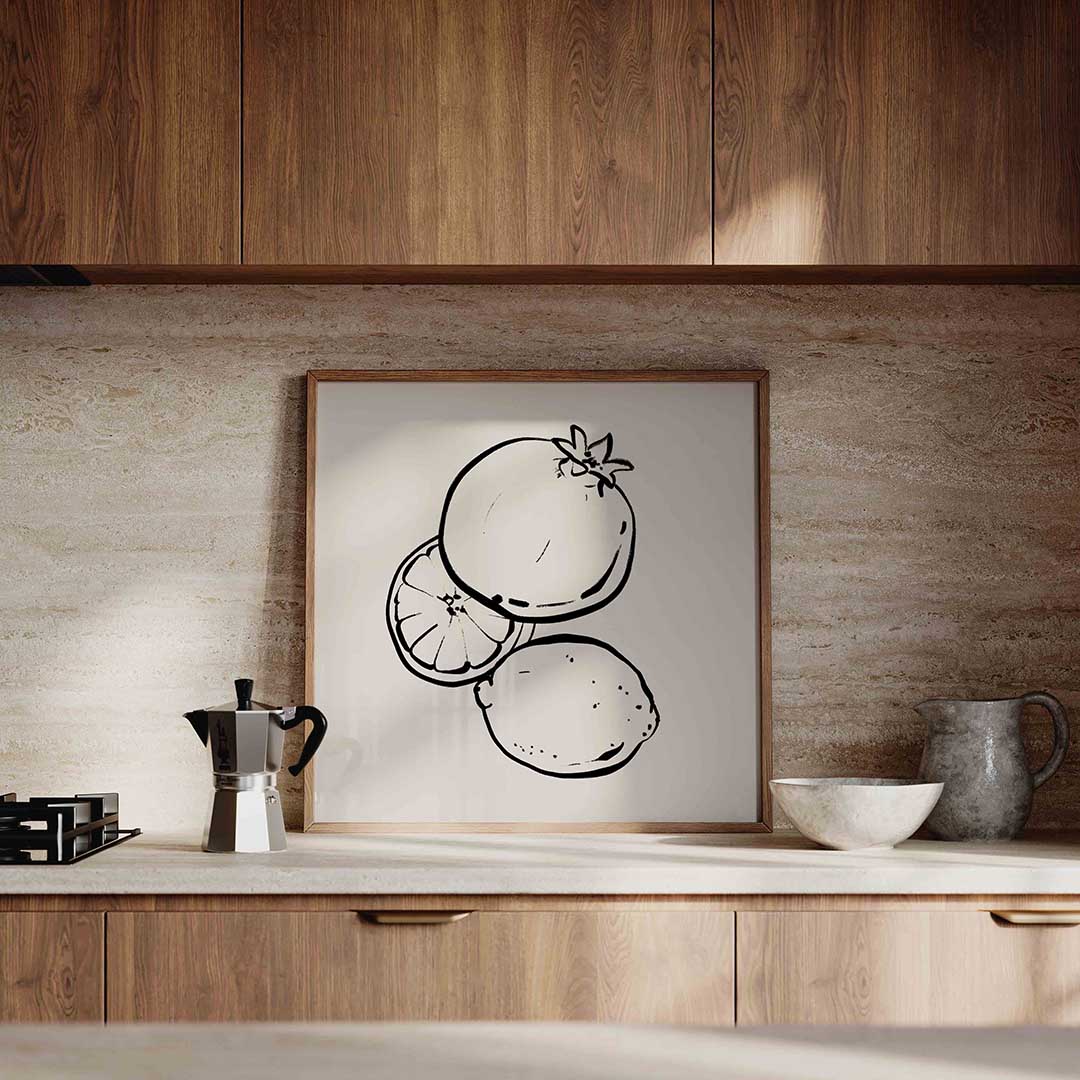Fruit schets Poster