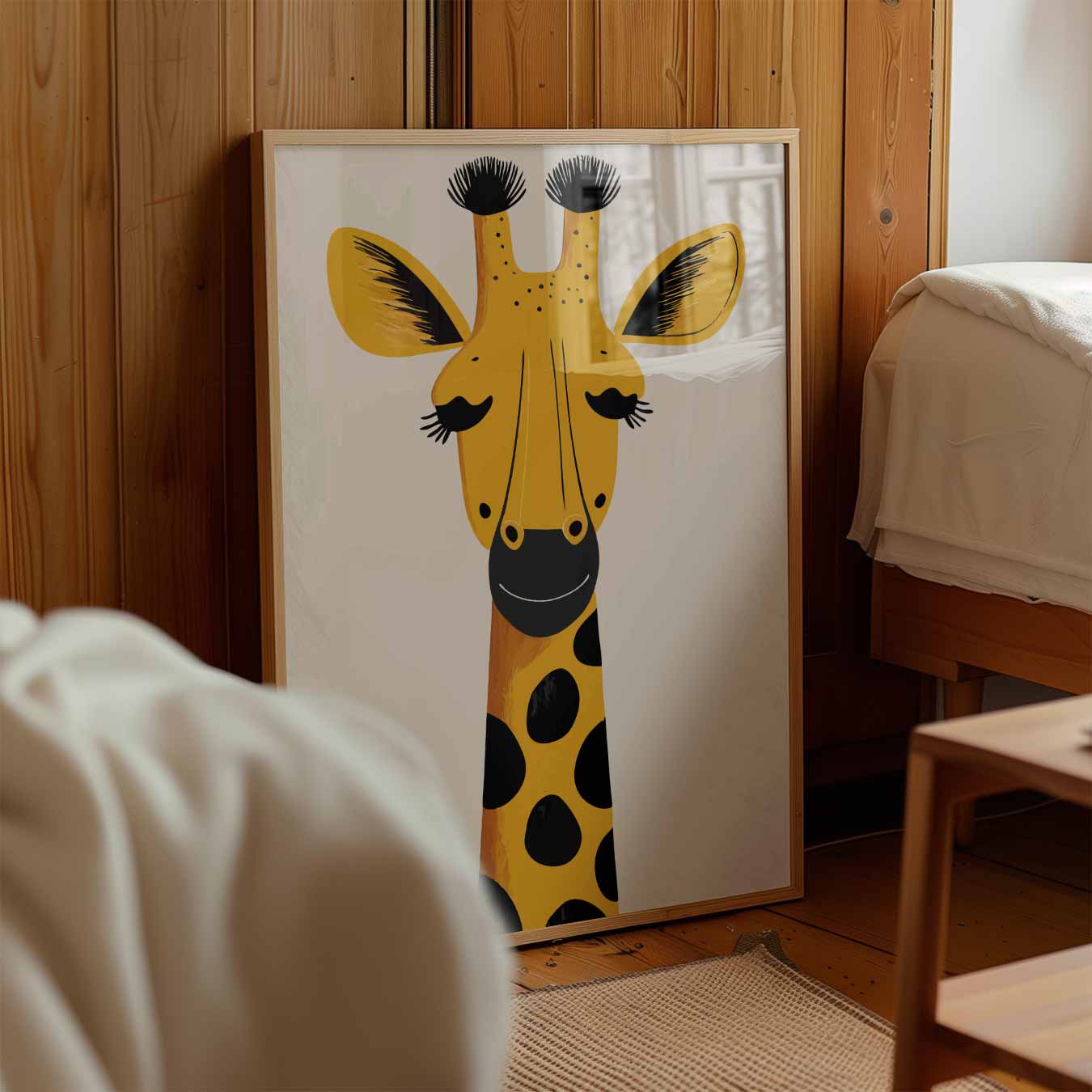 Vrolijke Giraffe Poster