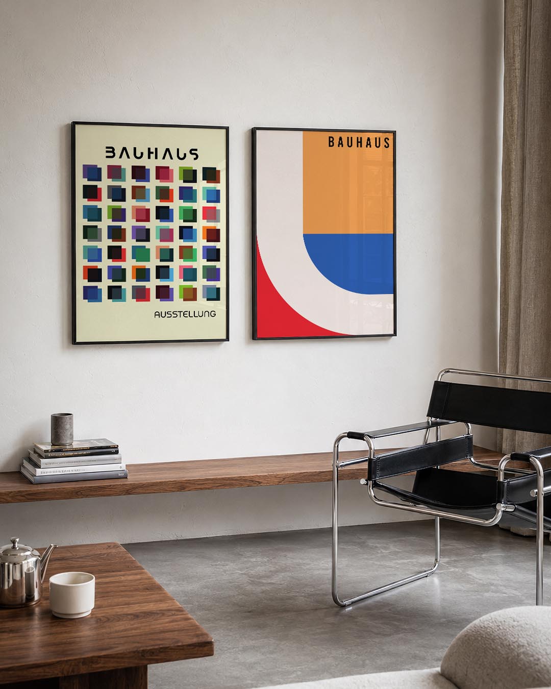 Kleurige vierkanten Posterset