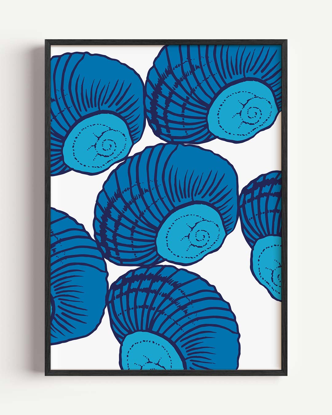 Zee-schelp Stijl Poster