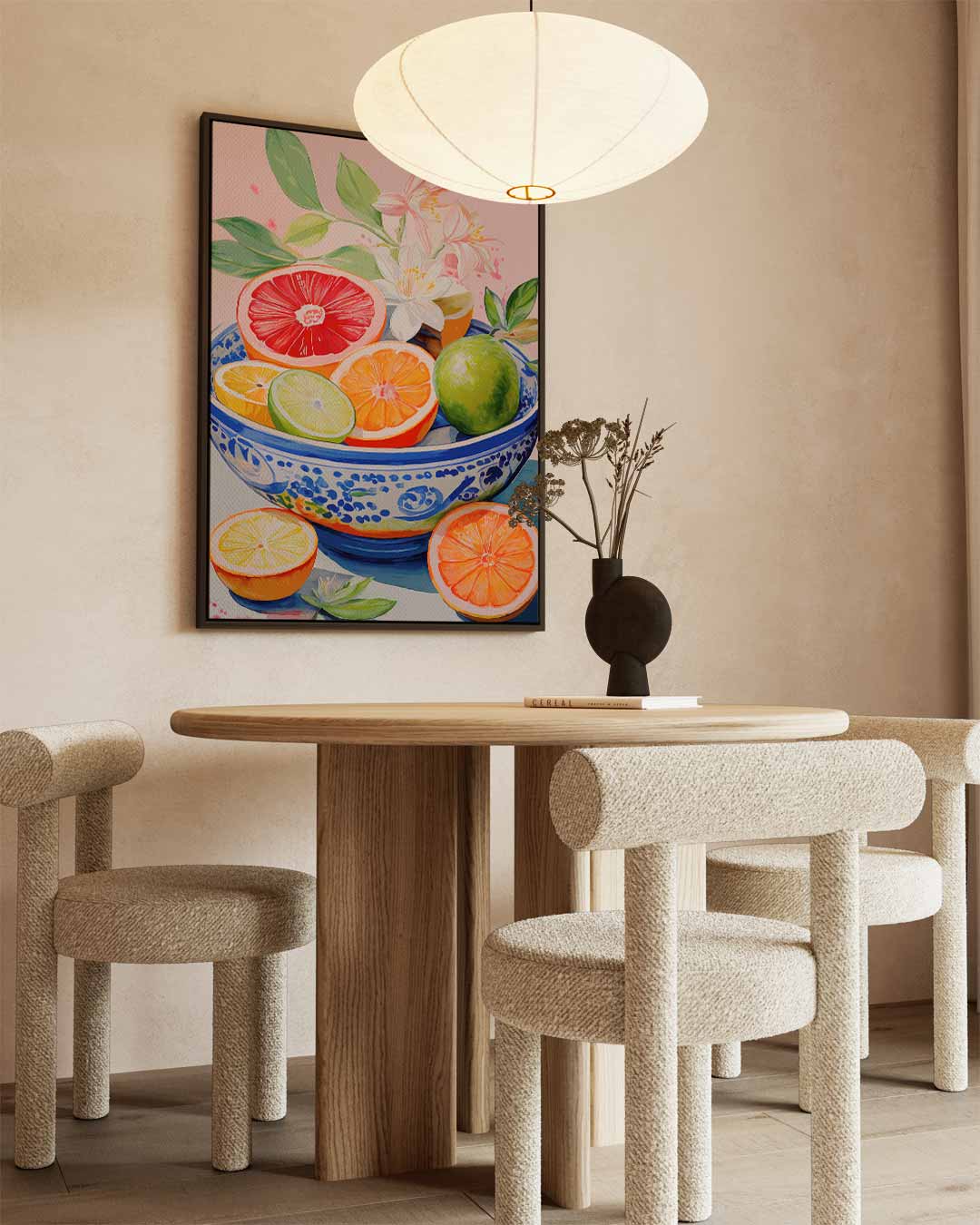 Kleurrijke Fruitige Schaal Kunstwerk-canvas-dibond-plexiglas-wanddecoratie-WallArtistic