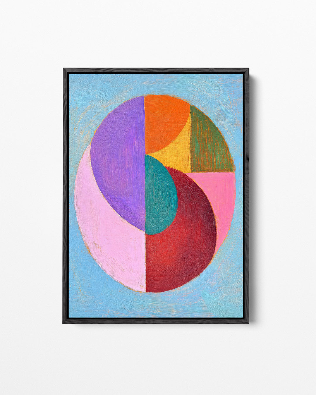 Kleurrijke cirkelvormen Kunstwerk