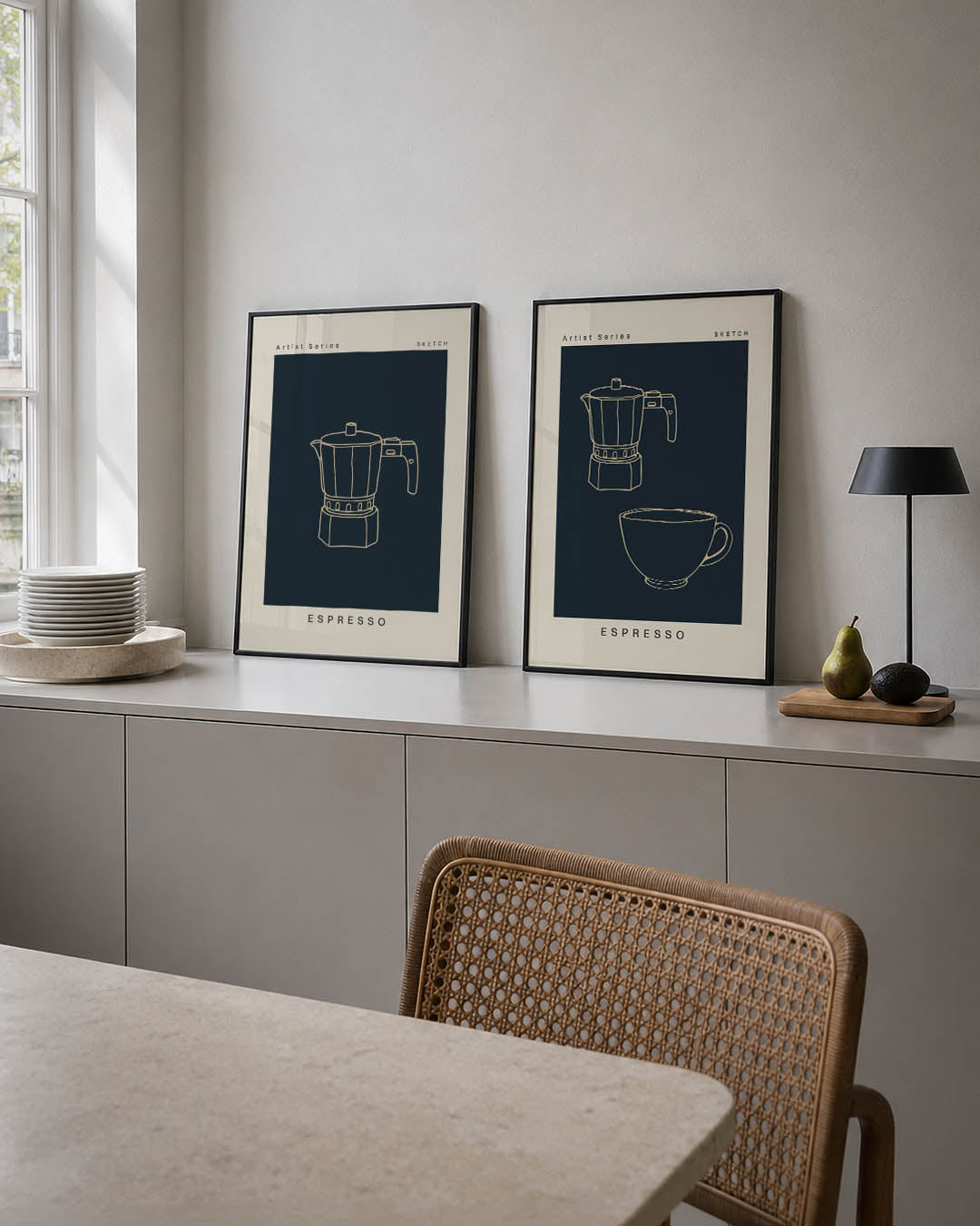 Koffiepot Posterset