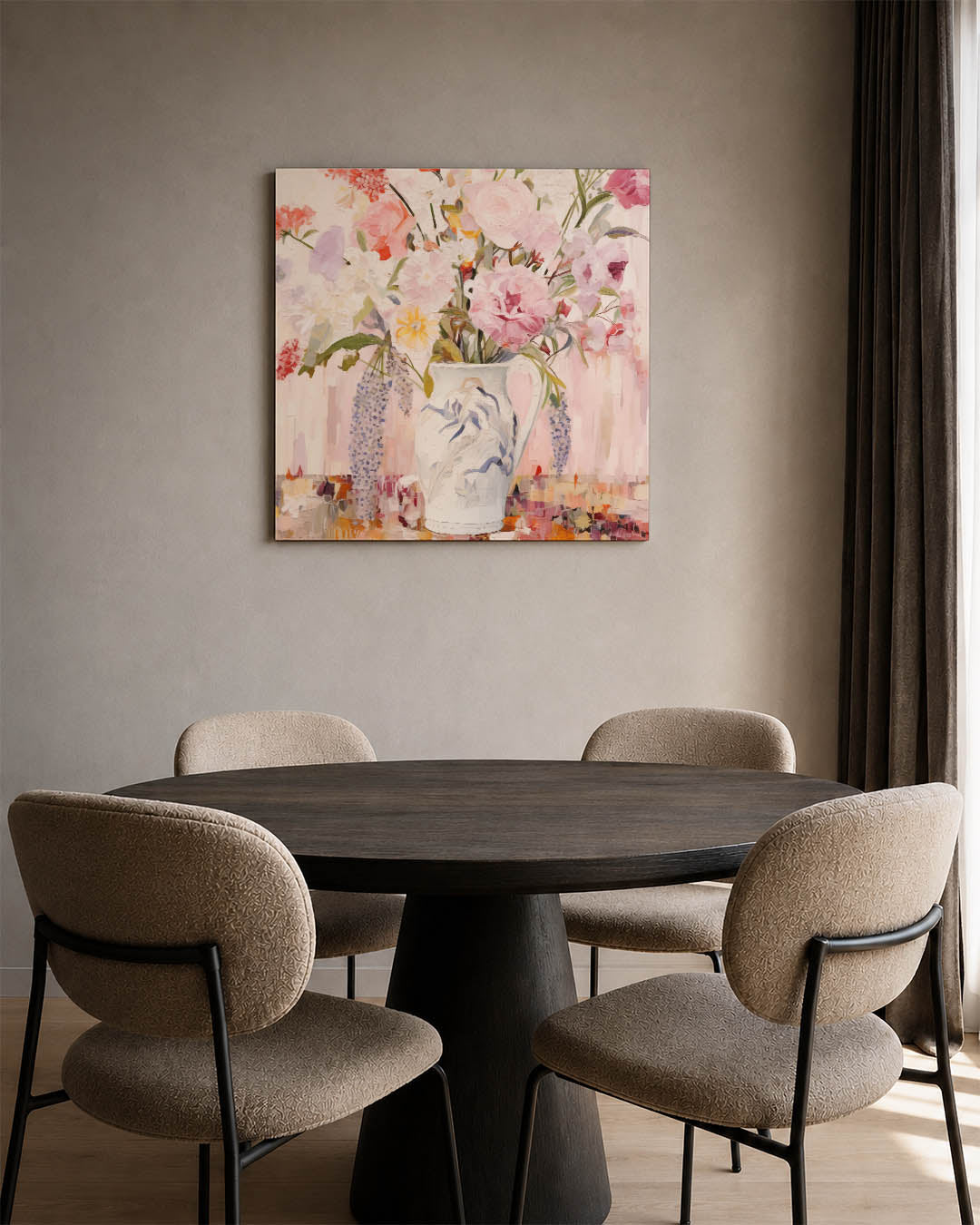 Bloemen in vaas Kunstwerk