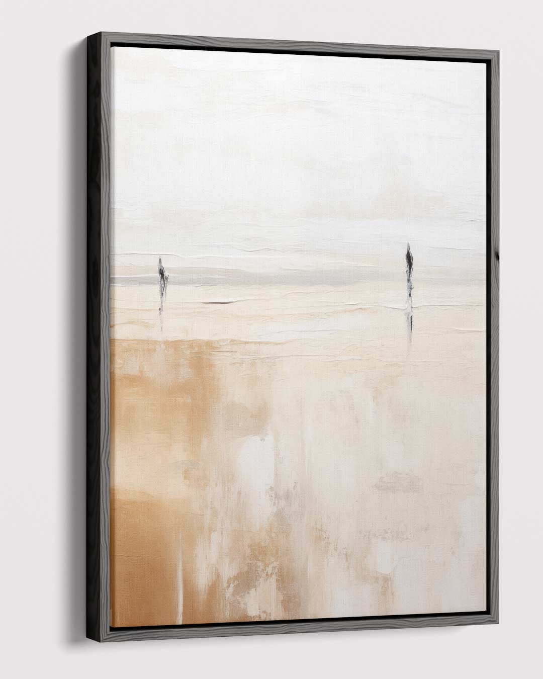 Wandelingen op het Strand Kunstwerk-canvas-dibond-plexiglas-wanddecoratie-WallArtistic