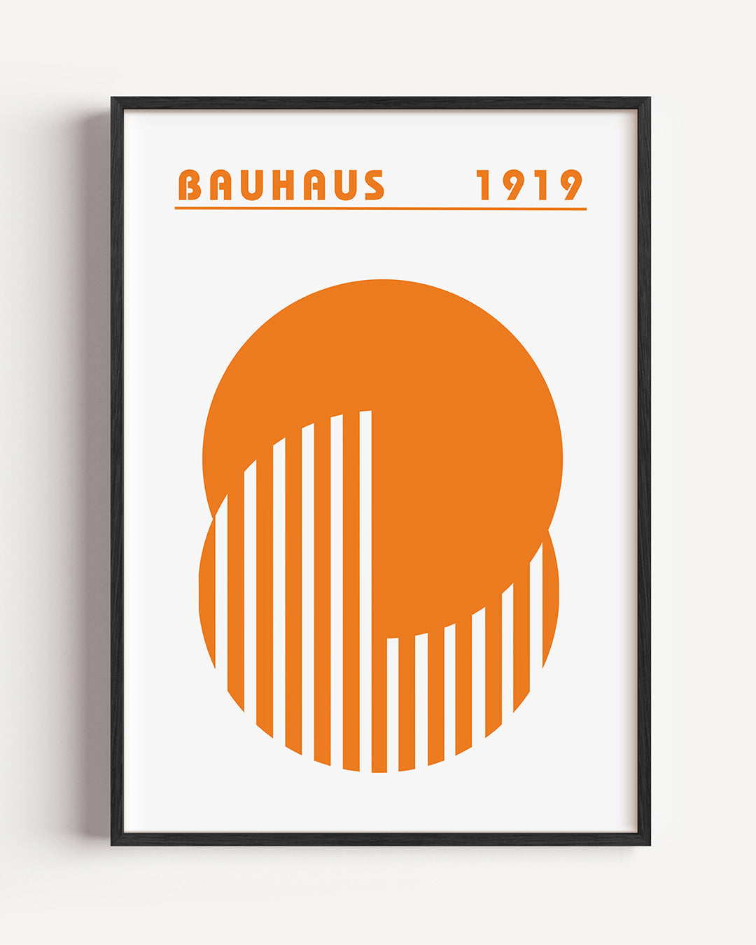 Oranje cirkelpatroon Poster
