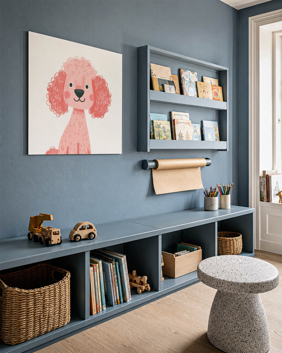 Vrolijke hond illustratie Kunstwerk