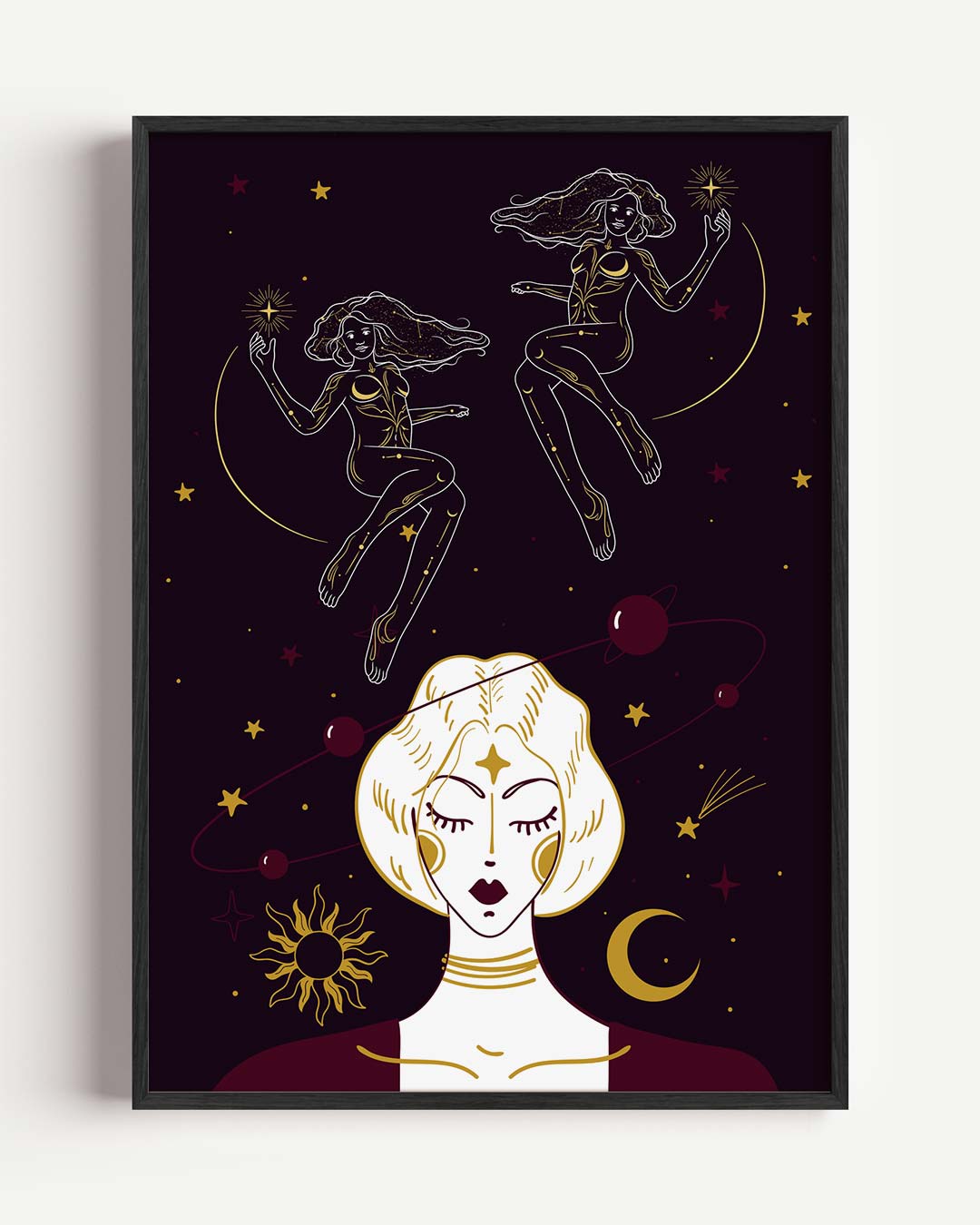 Mystieke Vrouwelijke Kracht Poster