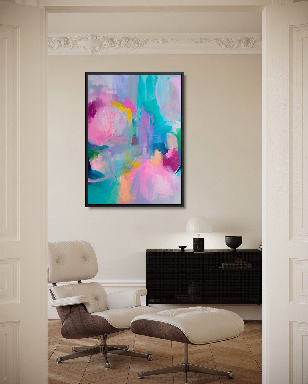 Kleurrijke vormen Kunstwerk