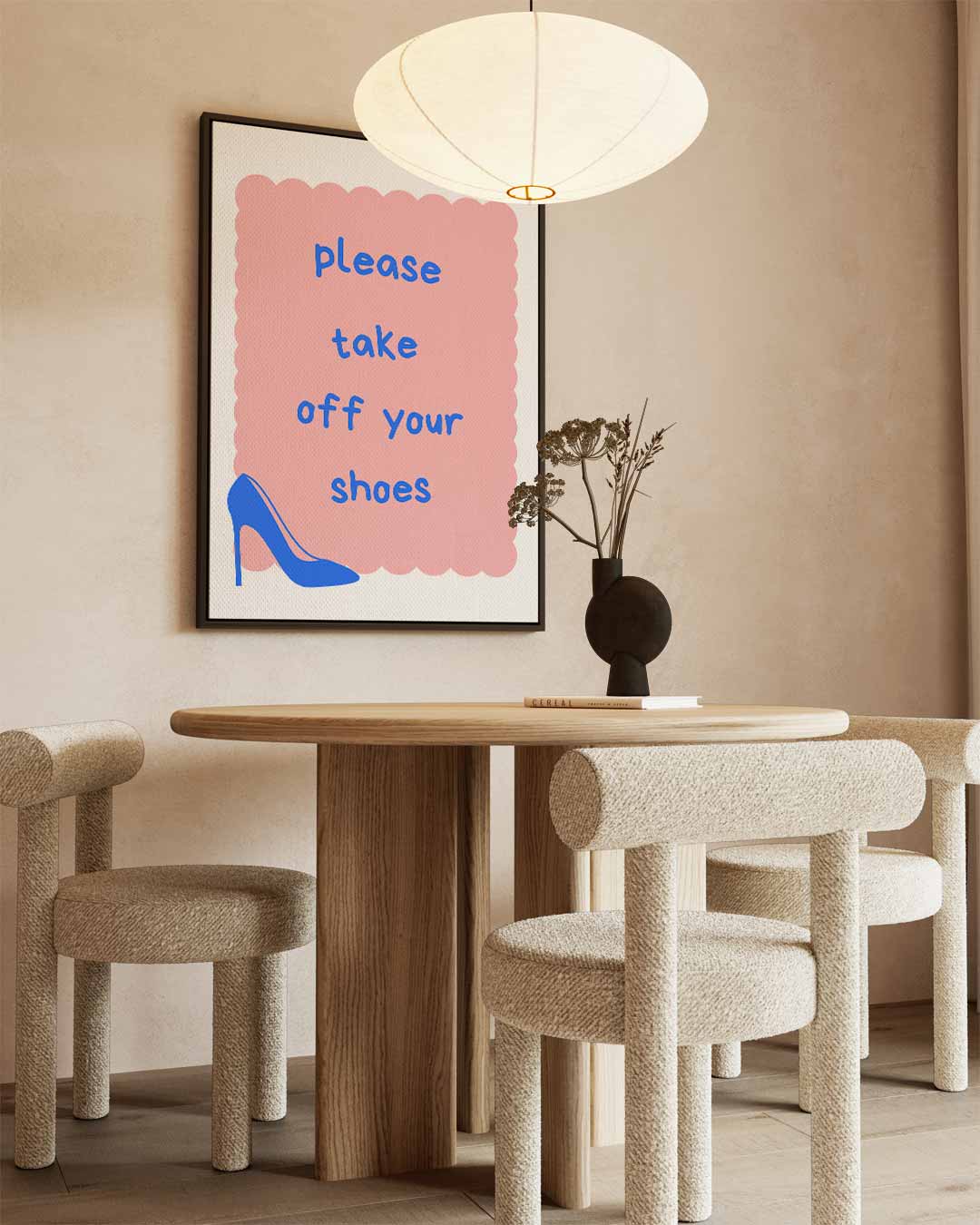 Welkomstbordje met Hoge Hakken Kunstwerk-canvas-dibond-plexiglas-wanddecoratie-WallArtistic