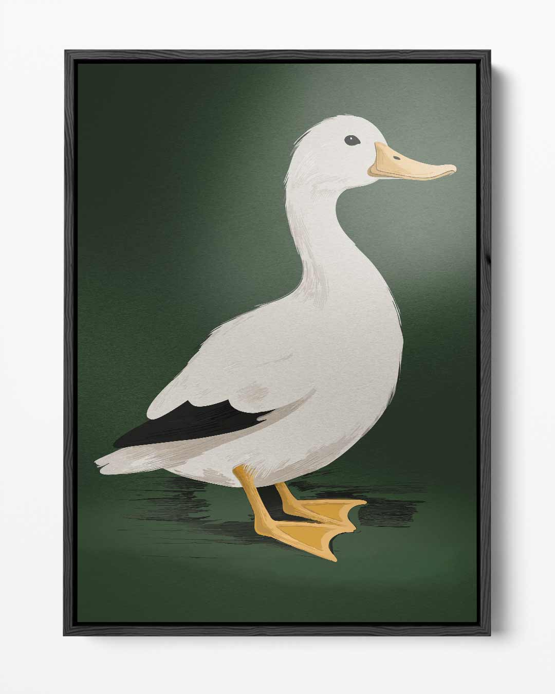 Charmante Eend Kunstwerk-canvas-dibond-plexiglas-wanddecoratie-WallArtistic