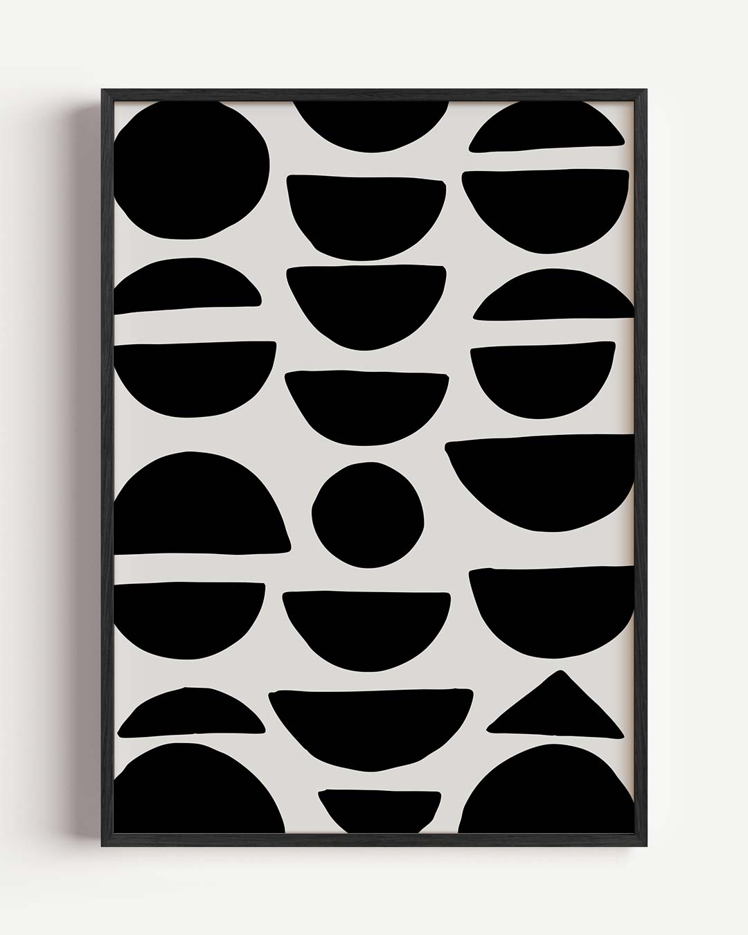 Moderne Zwart-Wit Geometrische Poster