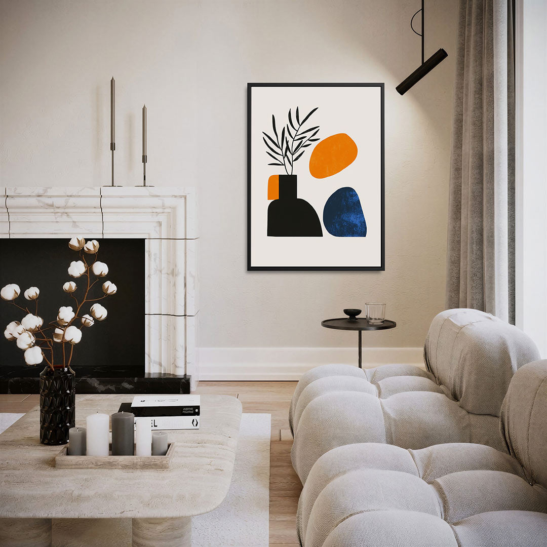 Geometrische vormen compositie Kunstwerk