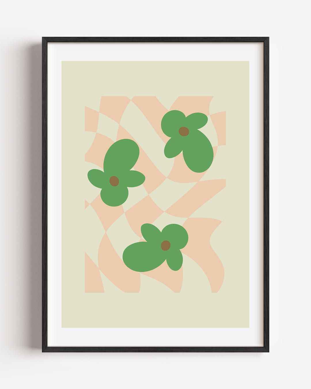 Bloemen in Golfjes Poster-WallArtistic