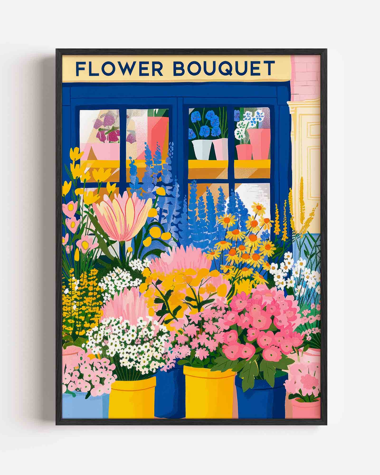 Bloemenwinkel Poster