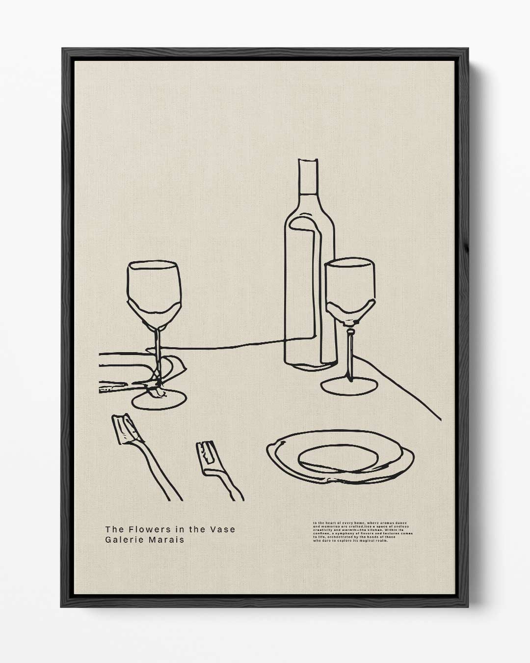 Elegante Eettafel Moment Kunstwerk-canvas-dibond-plexiglas-wanddecoratie-WallArtistic