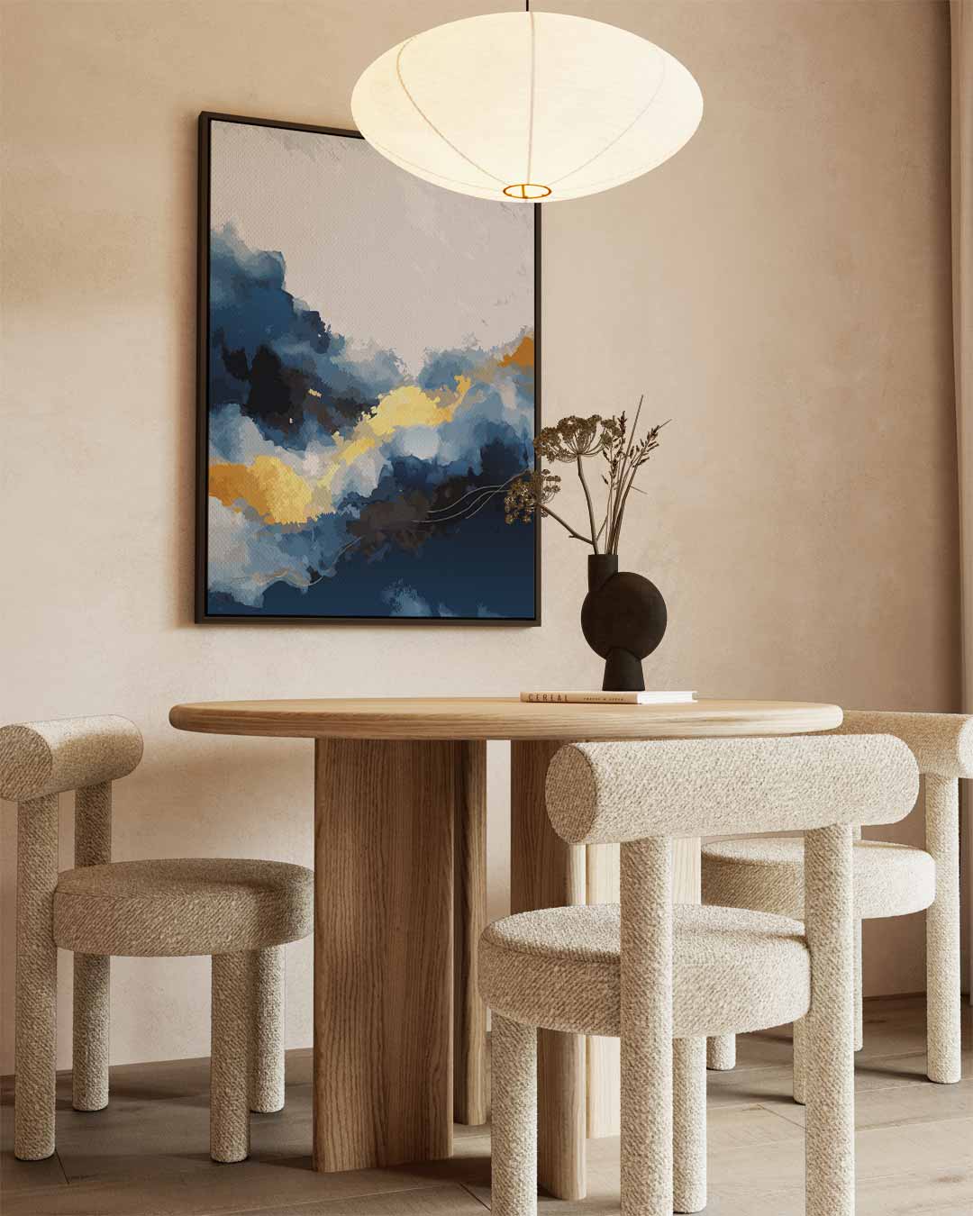 Hemelse Wolken Abstract Kunstwerk-canvas-dibond-plexiglas-wanddecoratie-WallArtistic