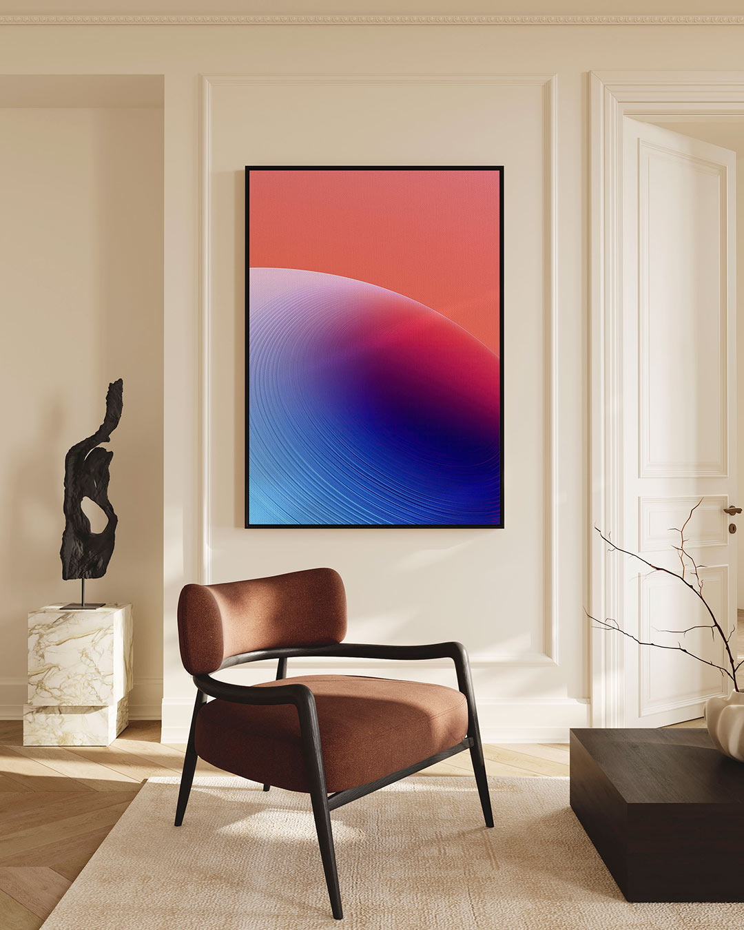 Kleurrijke cirkelvormen Kunstwerk
