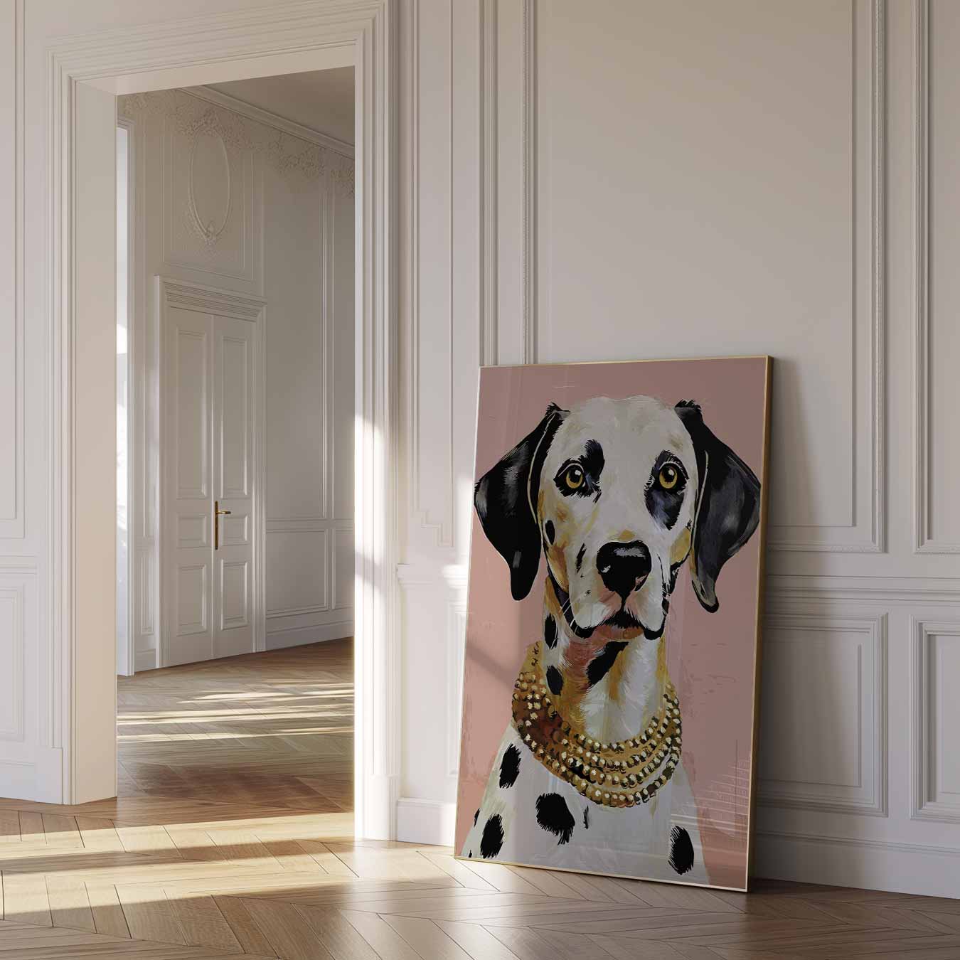 Stijlvolle Dalmatier Portret Poster