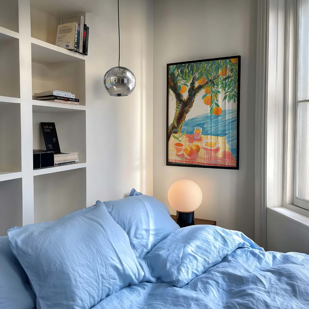 Zonnige Ochtend in de Boomgaard Poster-WallArtistic