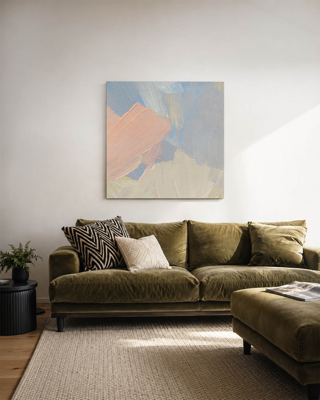 Zachte kleuren harmonie Kunstwerk