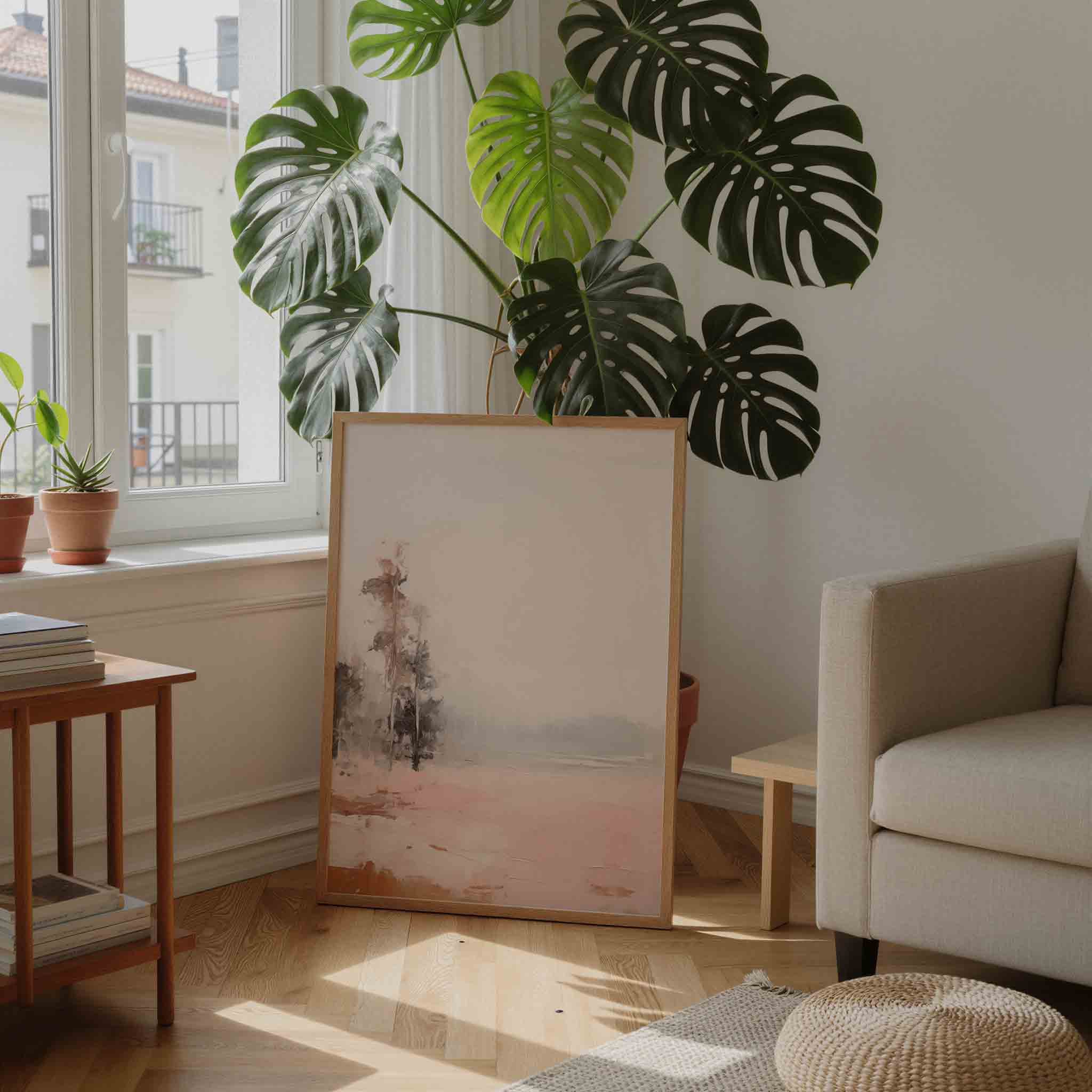 Landschap met bomen Poster