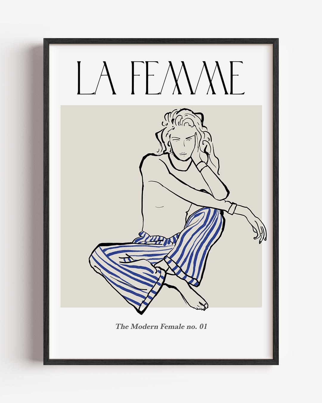 La Femme - Moderne Vrouw Poster-WallArtistic