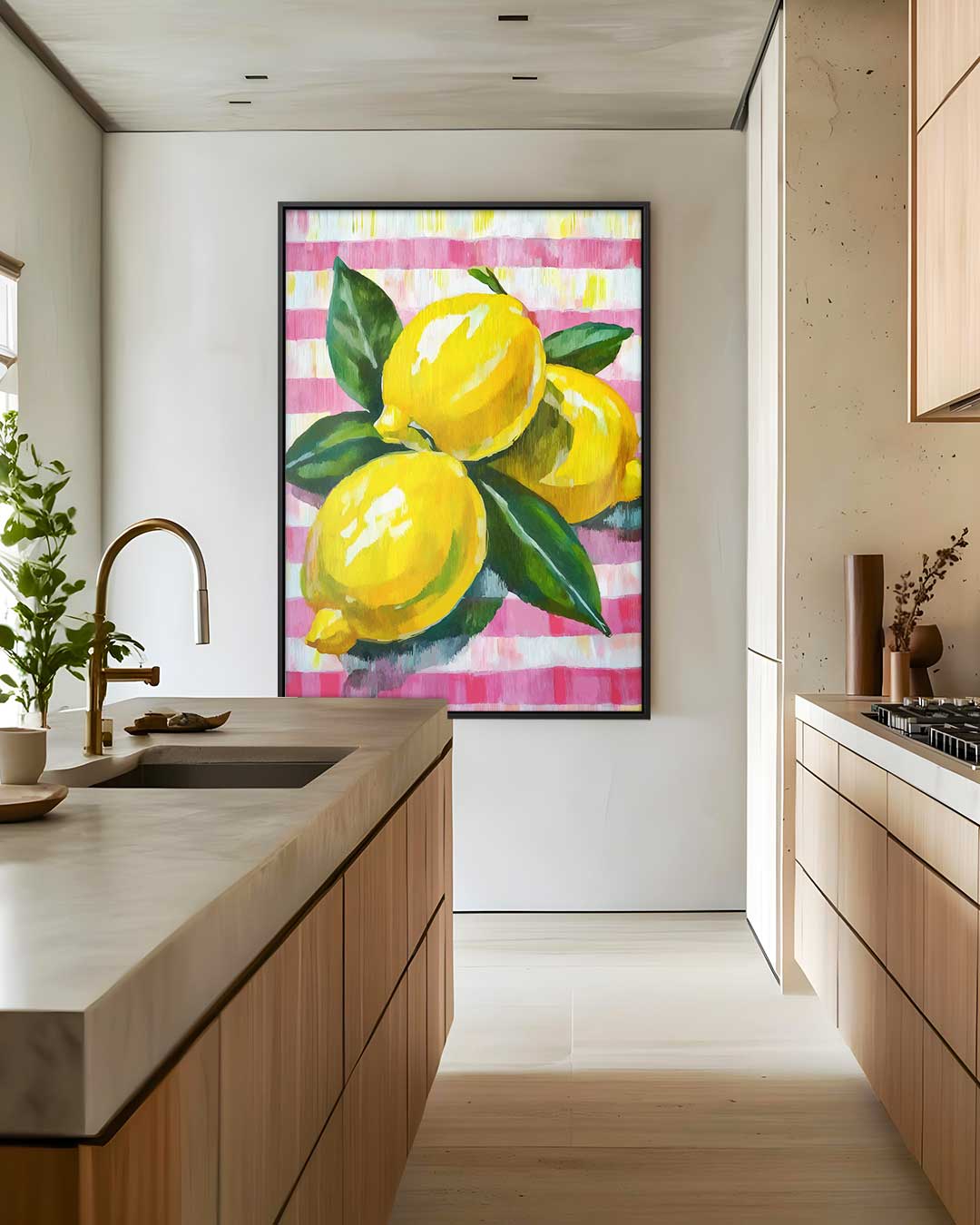 Frisse Citroenexplosie Kunstwerk-canvas-dibond-plexiglas-wanddecoratie-WallArtistic