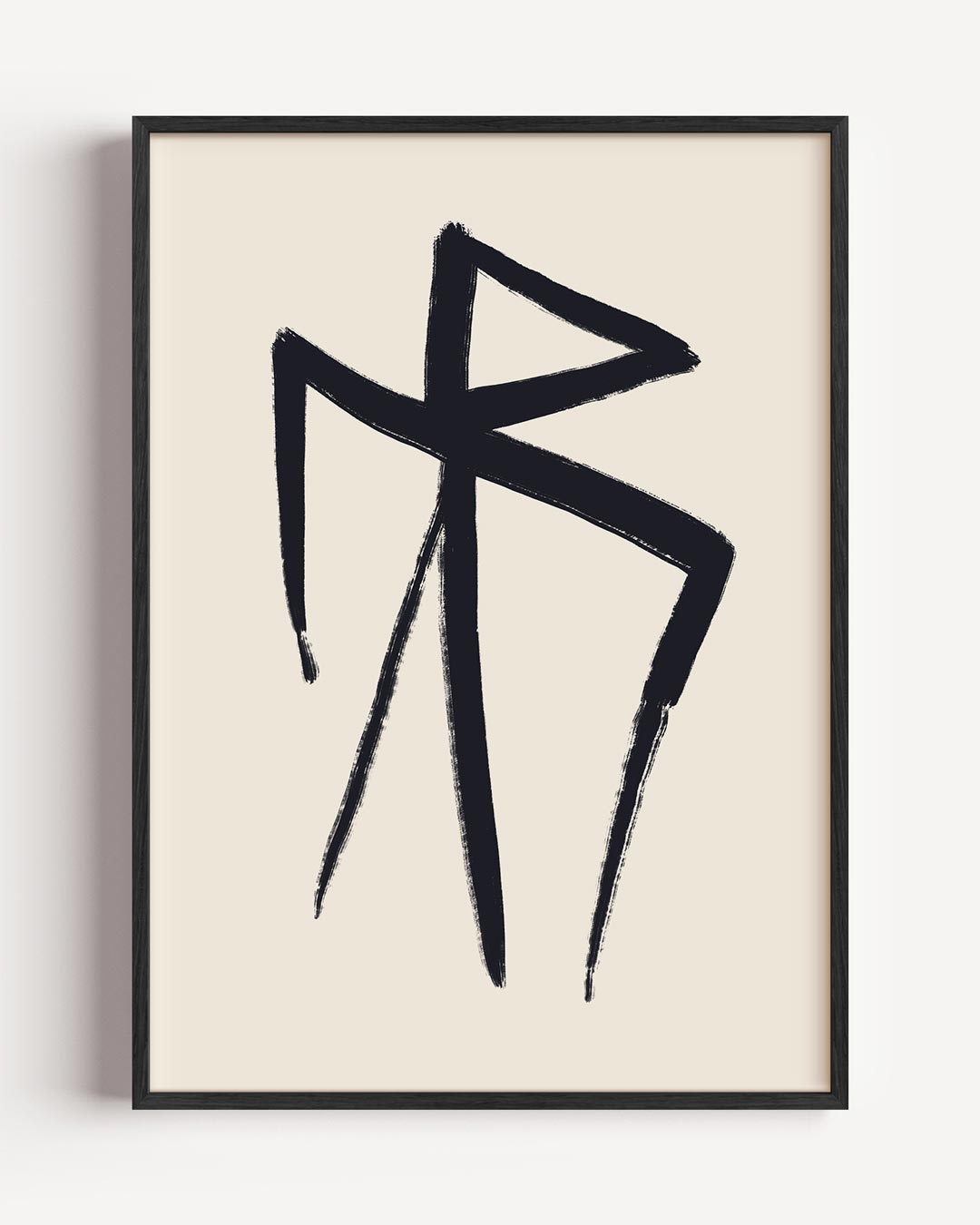 Minimalistische Abstracte Kalligrafie Poster-WallArtistic