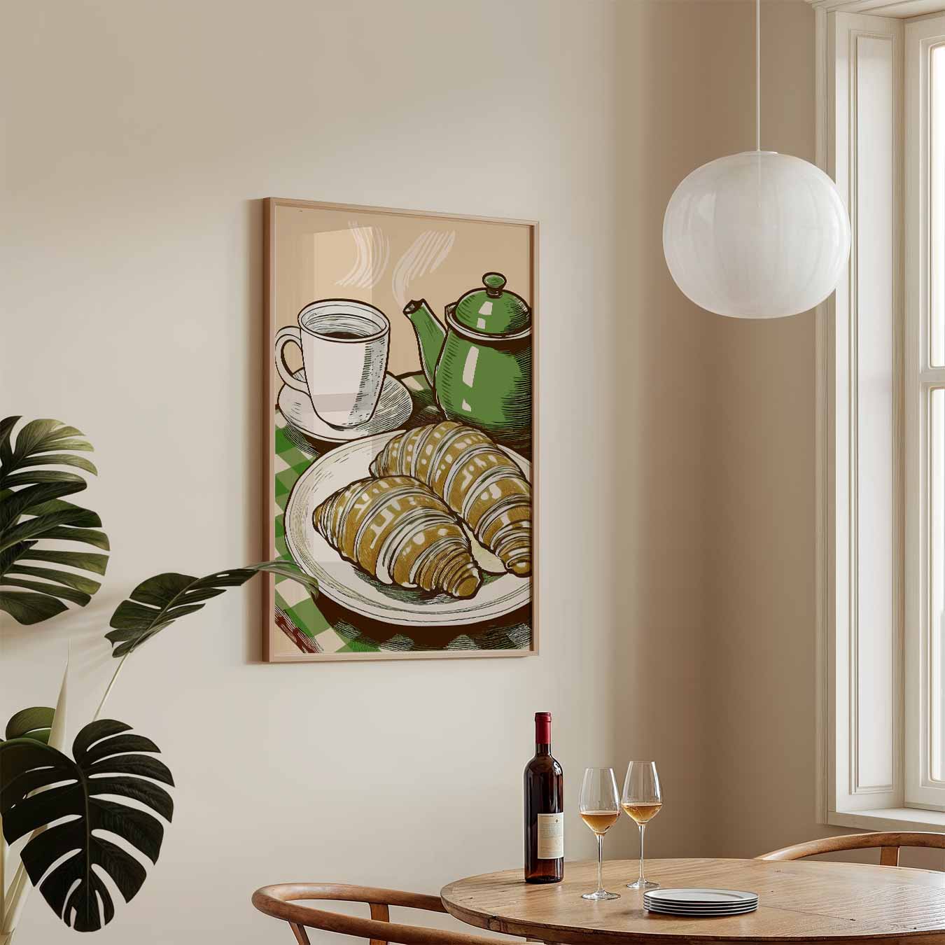 Franse Ontbijtsfeer Poster