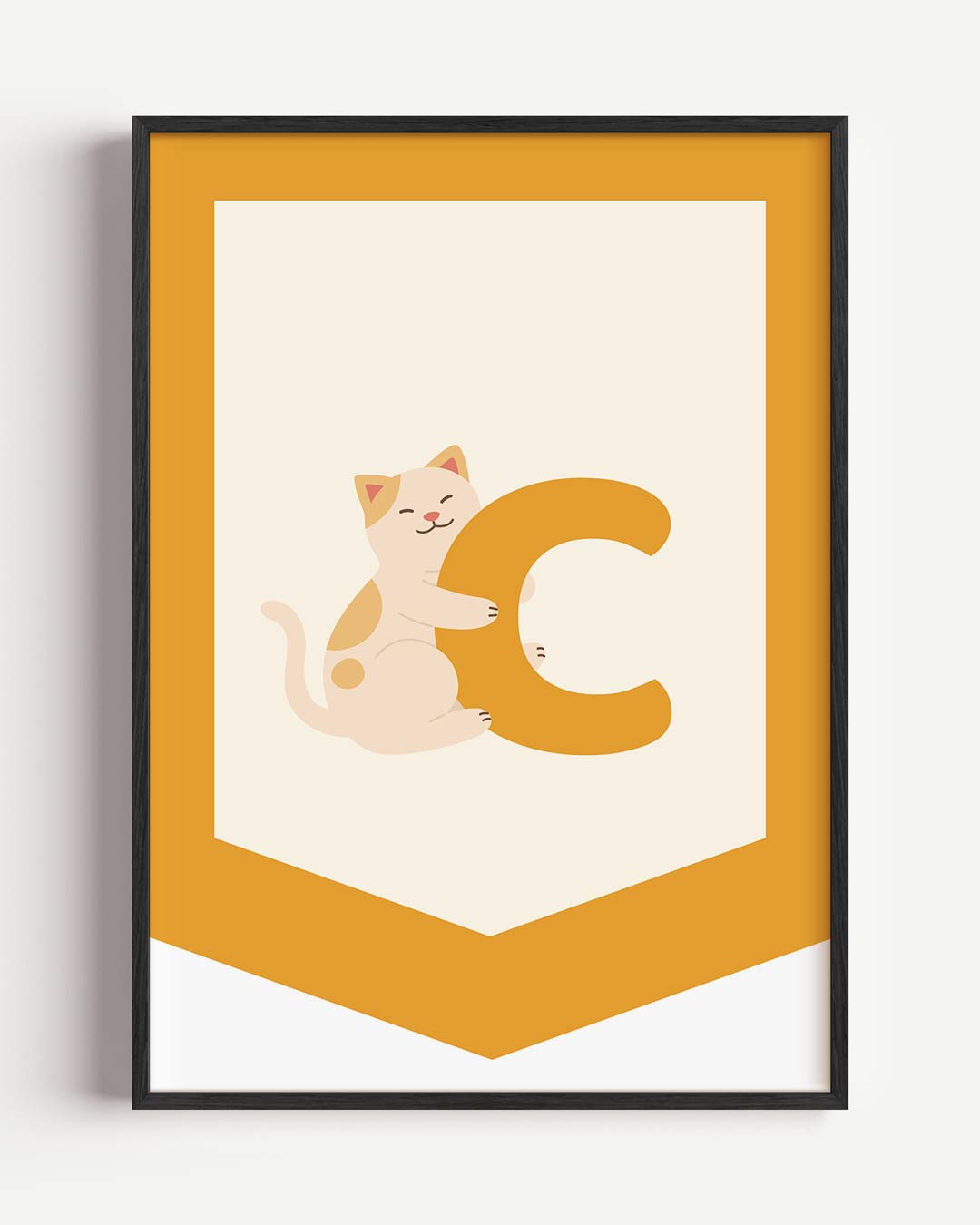 Kattenliefde Alfabet Poster