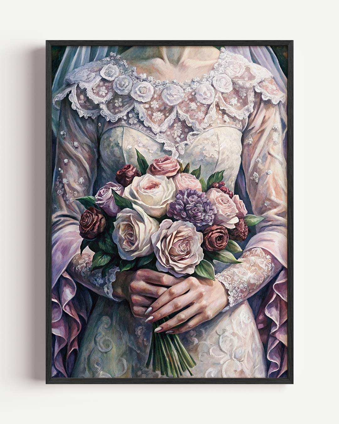 Romantische Bruidsbloemen Poster