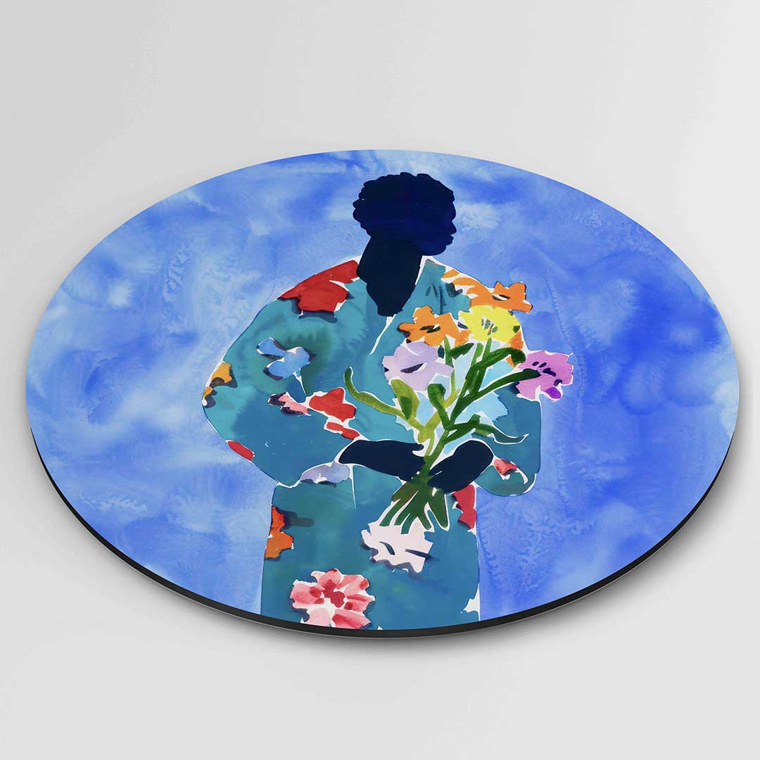 Bloemenfiguur Muurcirkel