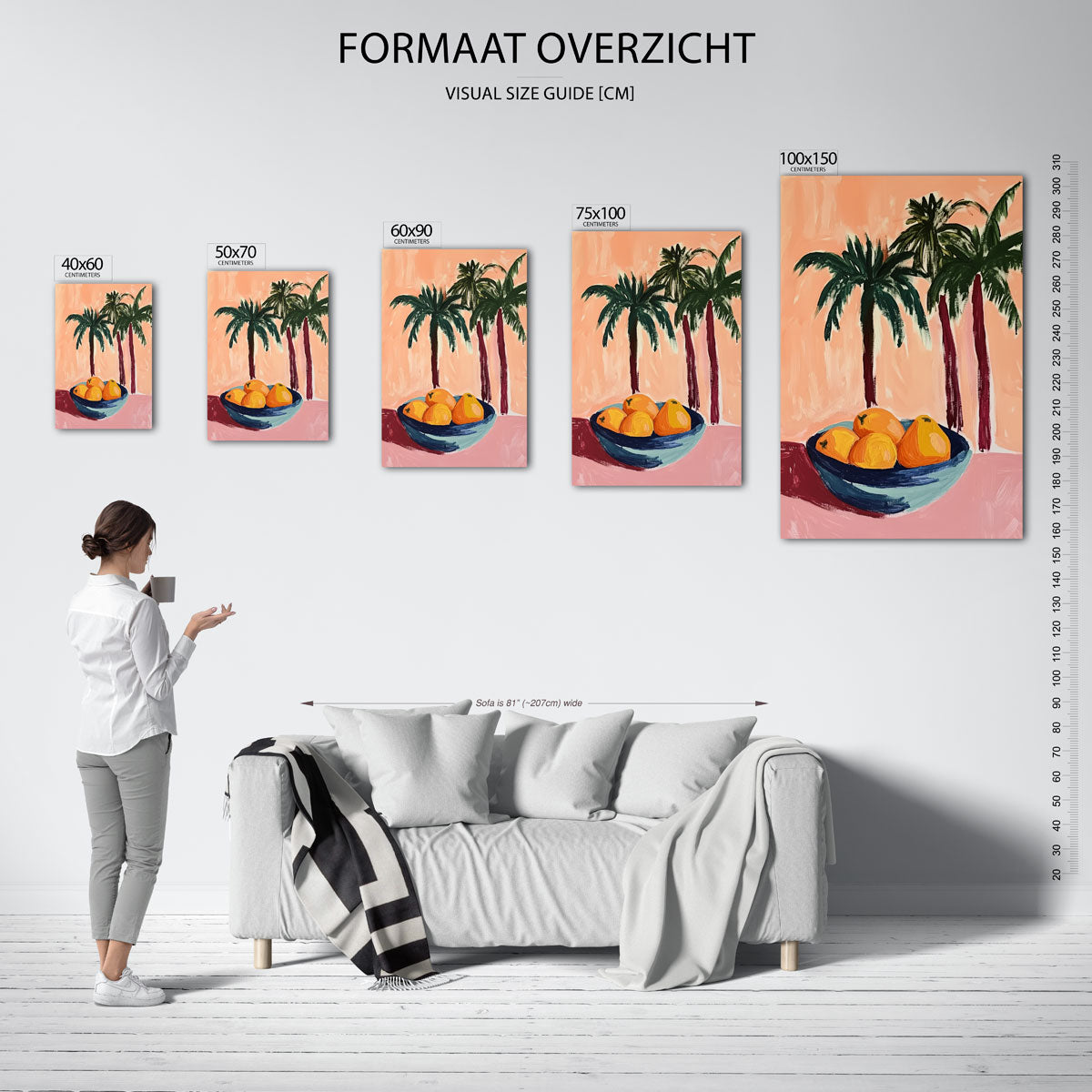 Tropische vruchten Kunstwerk