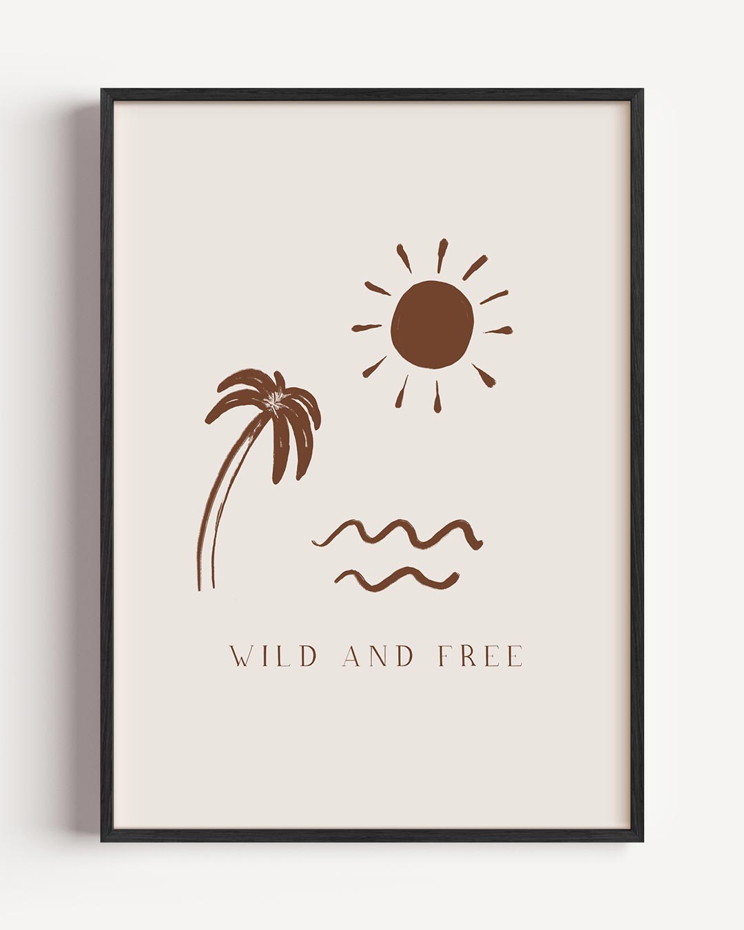 Wild and Free Strandposter-WallArtistic