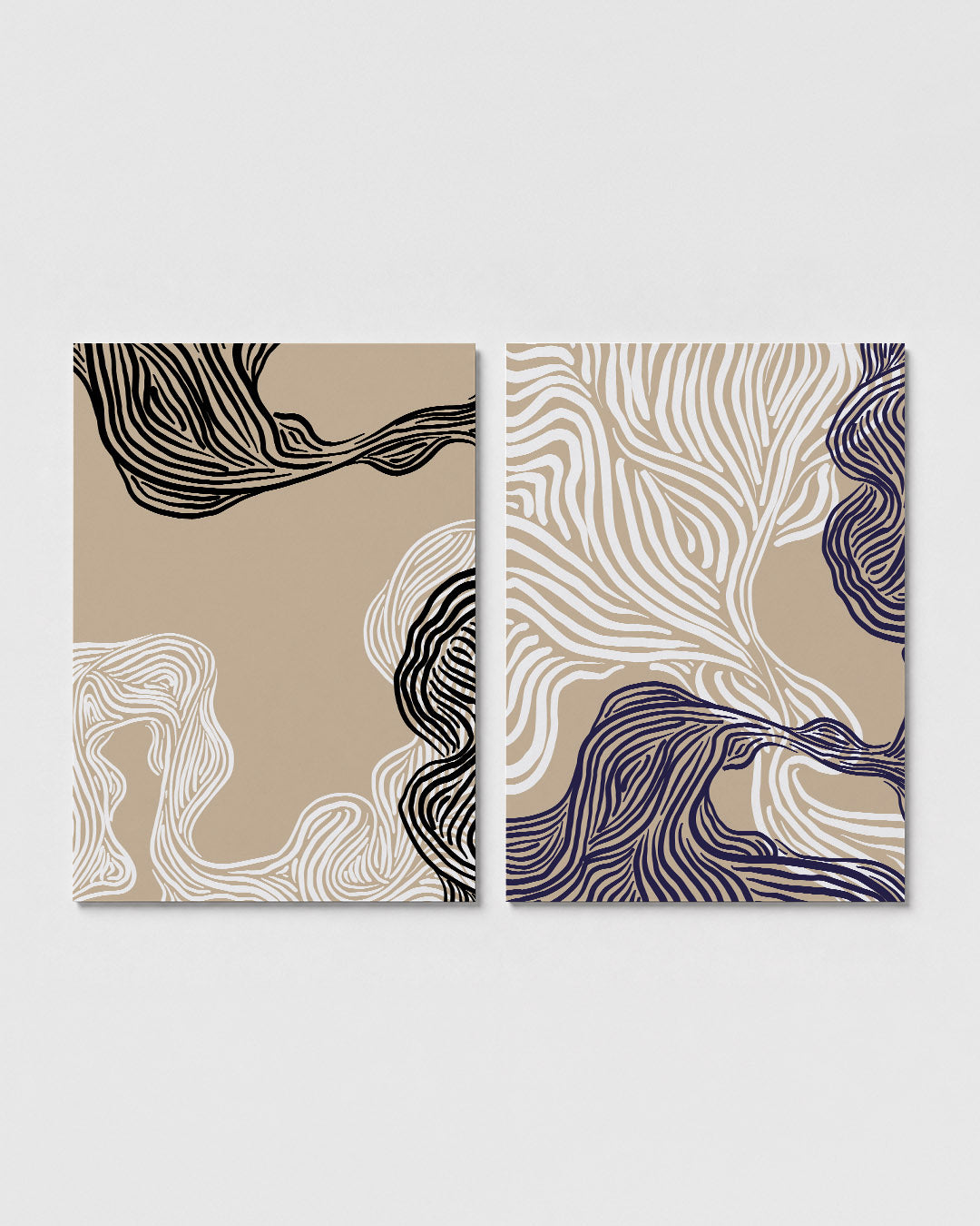 Lijnenspel en vormen Posterset