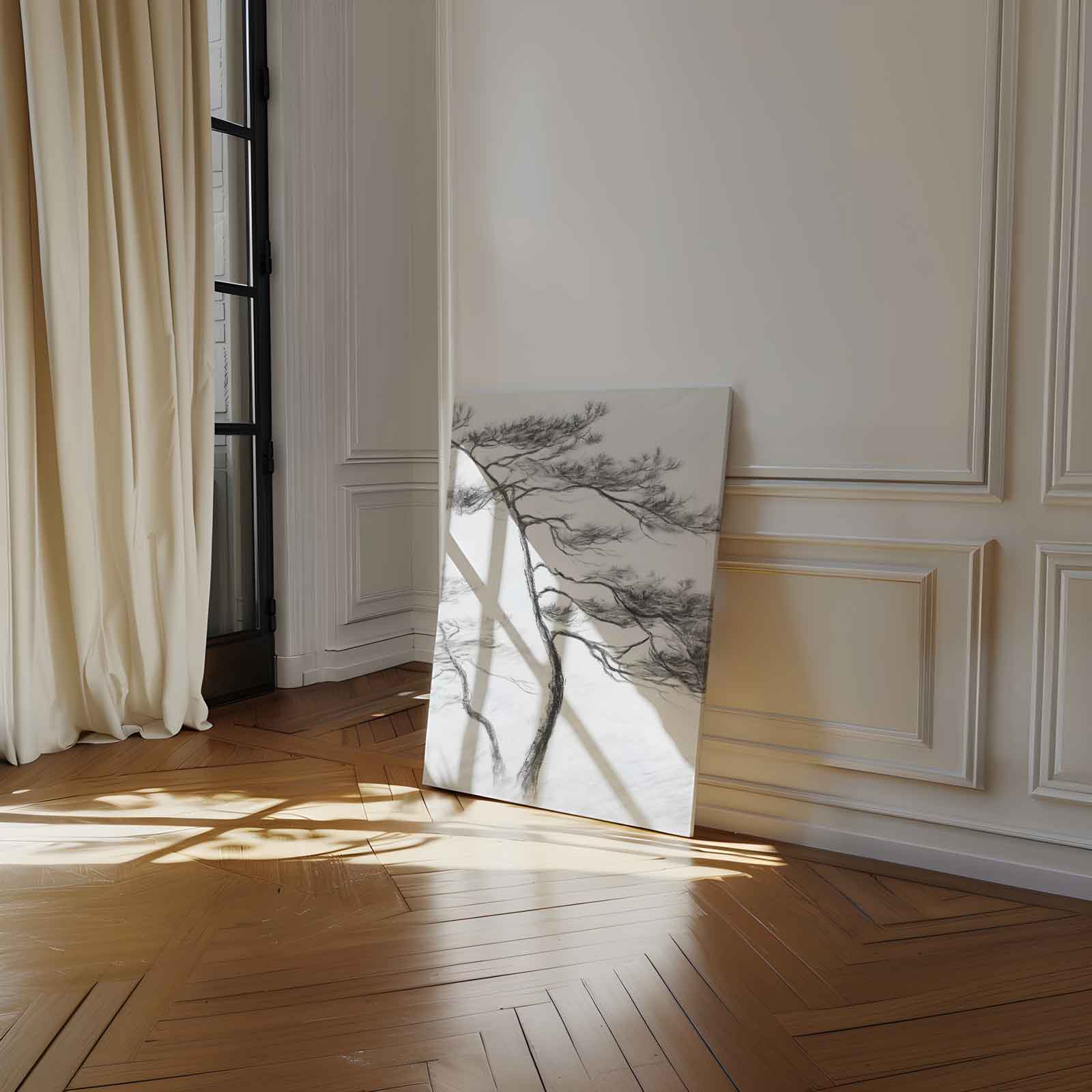 Elegante Dans van Dennenbomen Kunstwerk-canvas-dibond-plexiglas-wanddecoratie-WallArtistic