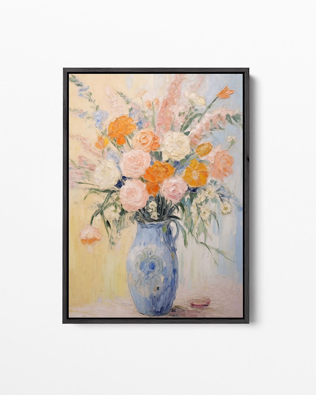 Bloemrijke vaas Kunstwerk