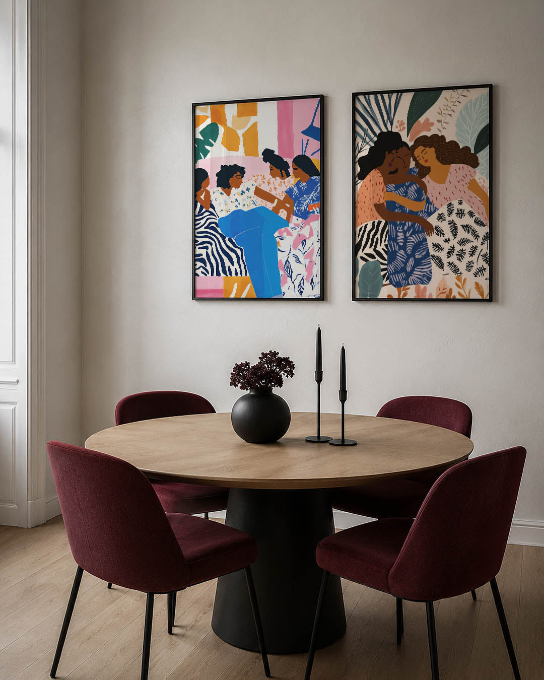 Vorm en kleurenspel Posterset