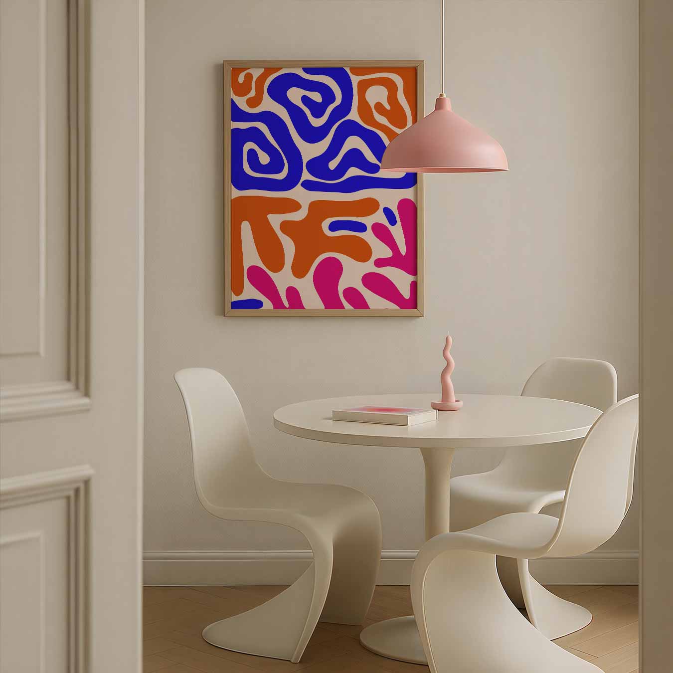 Moderne Abstracte Kleurenposters Poster