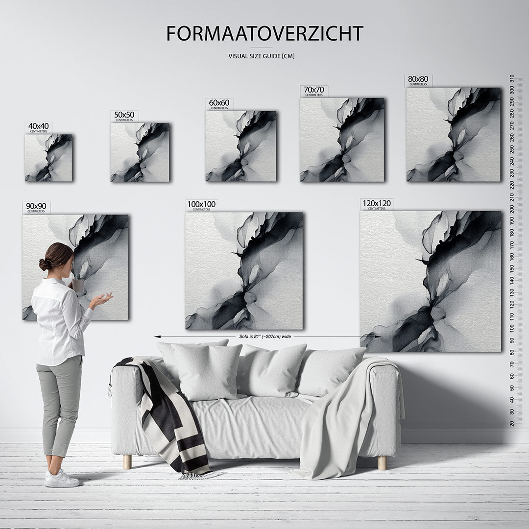 Vloeiende lijnen Kunstwerk