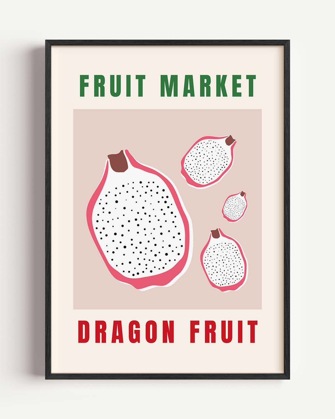 Tropische Vibes Dragon Fruit Poster