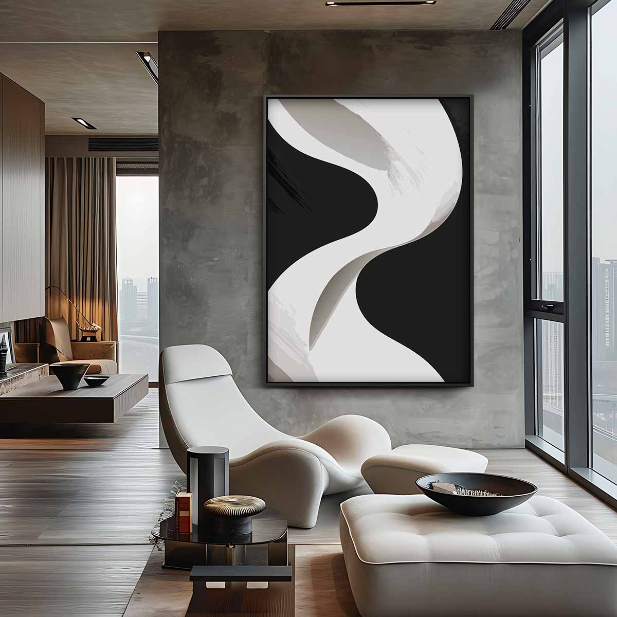 Golvende Gratie Kunstwerk-canvas-dibond-plexiglas-wanddecoratie-WallArtistic