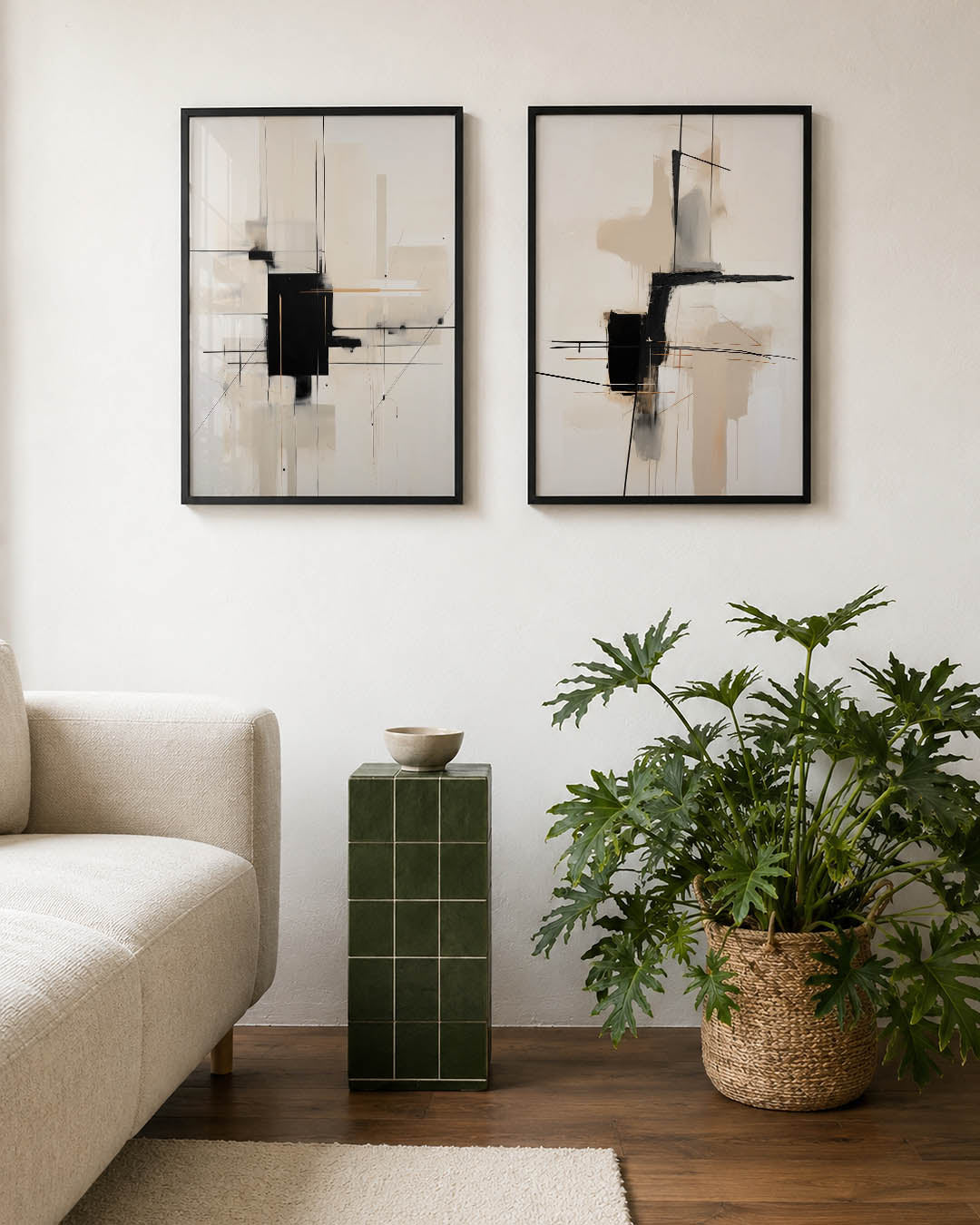Lijnen en vlakkenspel Posterset