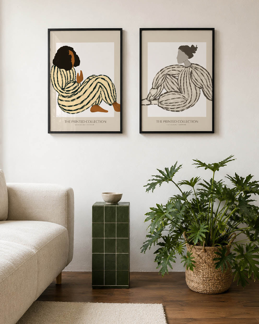 Gestreepte vormen Posterset
